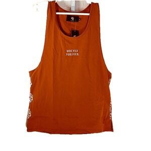 Darc Sport Wolves Forever Panel Tank Men's XL Roman Rust Workout Sleeveless